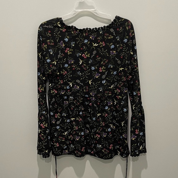 womens no boundaries size 11 flowered shirt - Picture 3 of 9